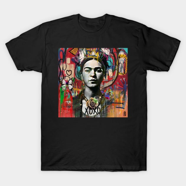 Frida Kahlo pop art T-Shirt by christian@heltsort.com